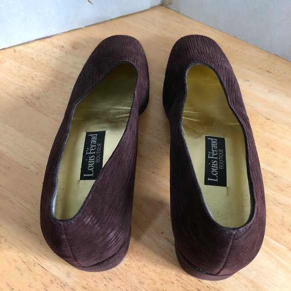 Vtg Louis Feraus Boutique low pump zebra print AA - Picture 2 of 7